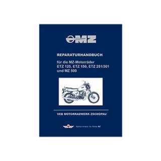 Reparaturhandbuch (blau) MZ ETZ125, ETZ150, ETZ251, ETZ301, MZ500