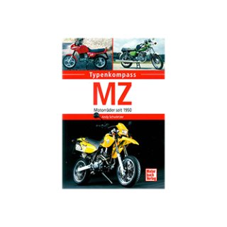 Buch mit dem Titel "MZ - Motorräder seit 1950" - Andy Schwietzer