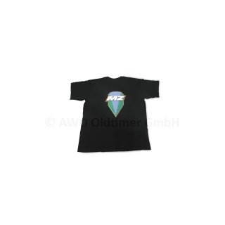 T-Shirt (Rundhals) MZ "Schild" schwarz (Größe M-XL)