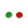 Satz - Kontrollglas IFA/FER (D=16,00mm) grün + rot (Messing Fassung) AWO Touren, Sport